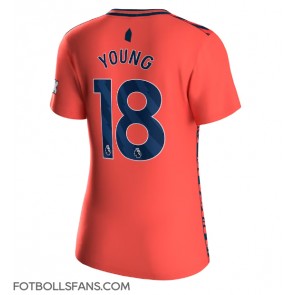Everton Ashley Young #18 Replika Bortatröja Damer 2023-24 Kortärmad